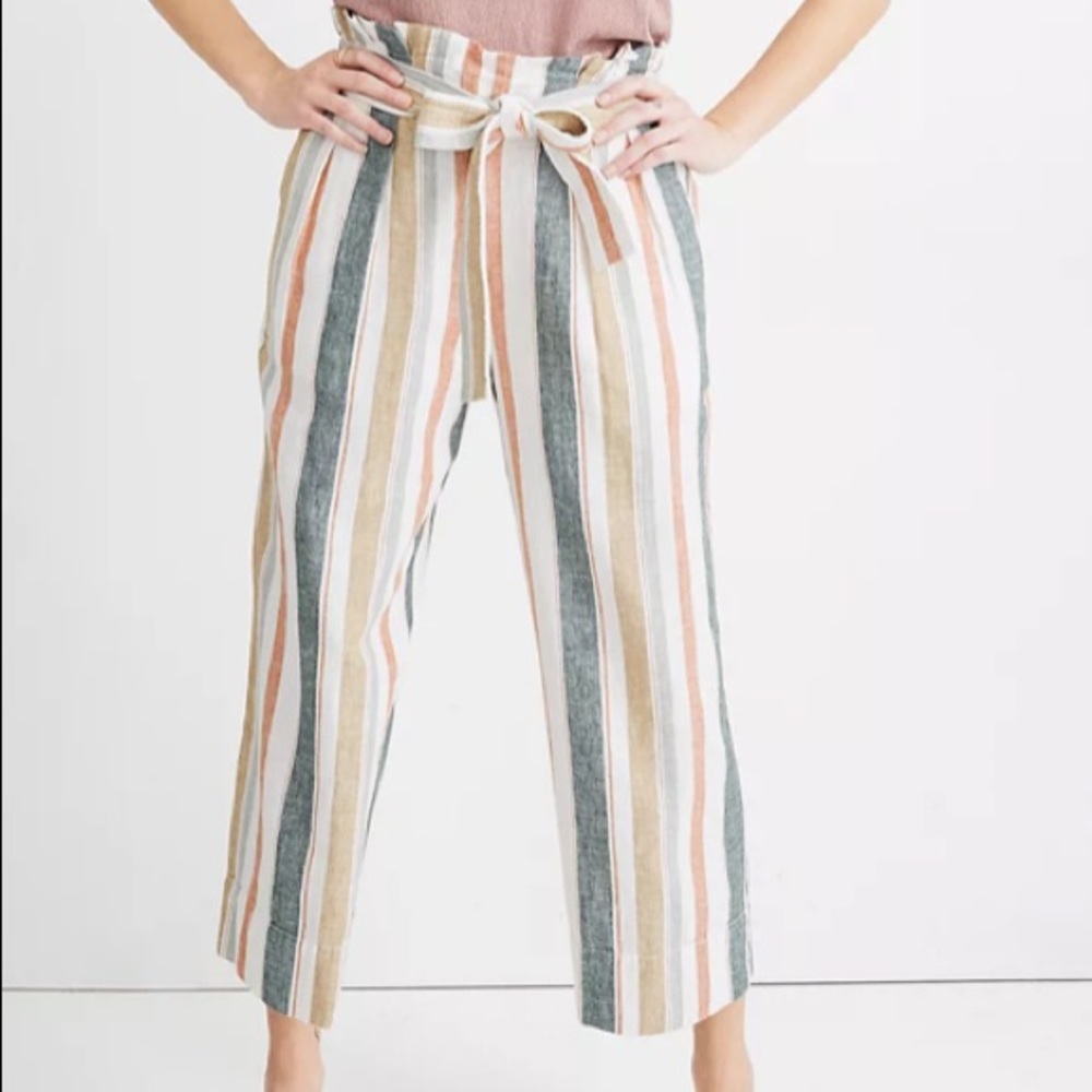 Madewell Striped Multi-Color Pants